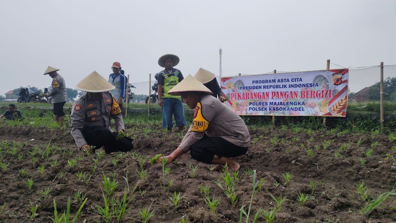 Program Asta Cita, Polisi Buka Lahan Pekarangan Pangan Bergizi