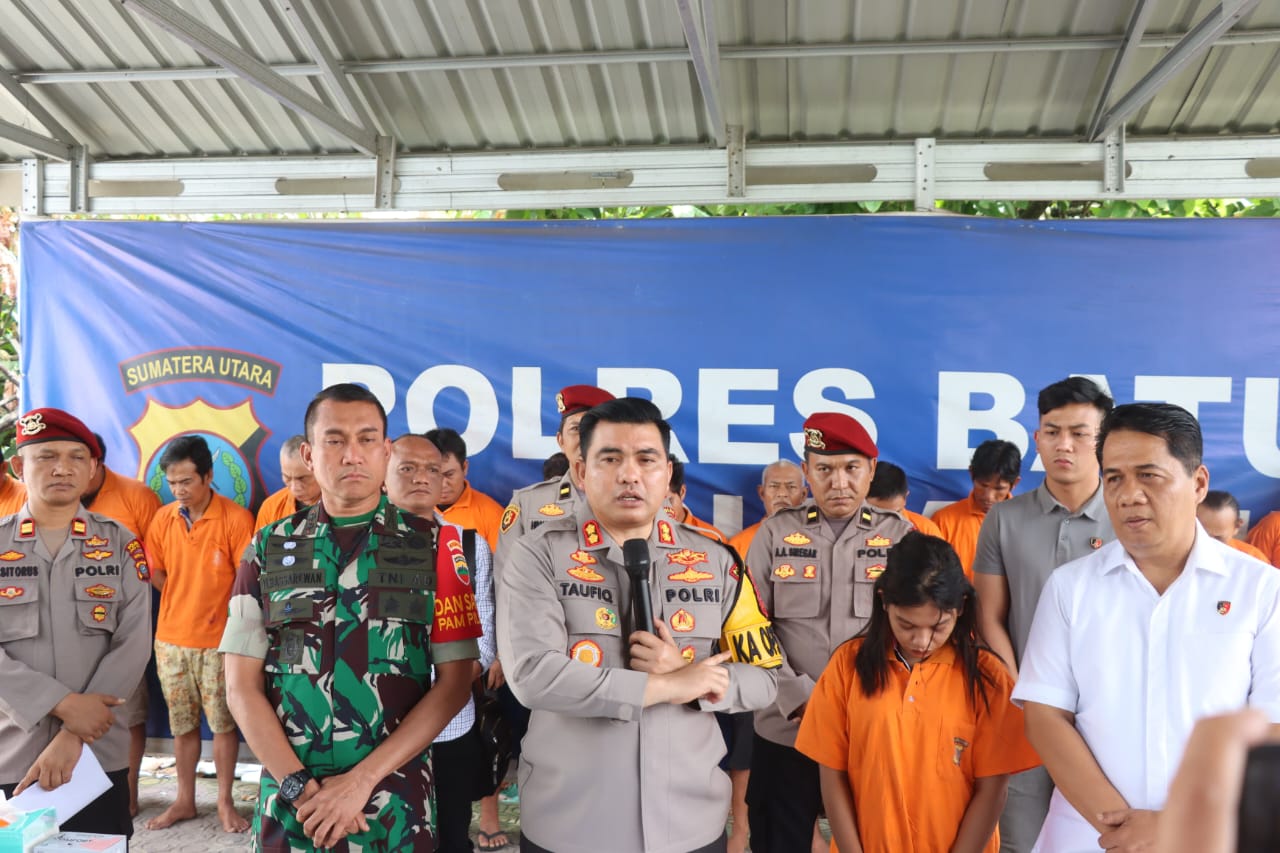 Polisi Berhasil Tangkap Pengedar Sabu di Medang Deras, Kab. Batubara