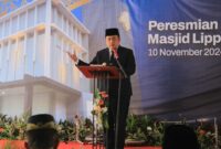 Pj Bupati Bekasi Dedy Supriyadi meresmikan Masjid Lippo Cikarang 2 yang berada di Jl. Gunung Tangkuban Perahu Desa Cibatu Kecamatan Cikarang Selatan, pada Ahad (10/11/2024).