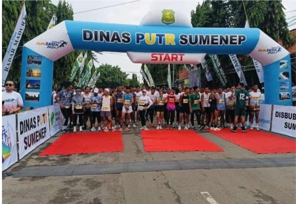 Pemkab Sumenep Melalui Dinas PUTR Gelar Run 5 dan Run 10 KM Dalam Pencarian Bakat dan Kesehatan