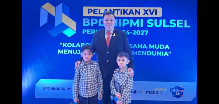 H Rachmat Hidayat J Resmi Dilantik Sebagai Pemimpin Kompartemen Energi Bidang III DPD HIPMI Sulsel