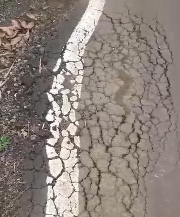 Proyek pembangunan jalan Desa Mekarjaya Kecamatan cikalongkulon, Rusak lagi, ini Kondisinya