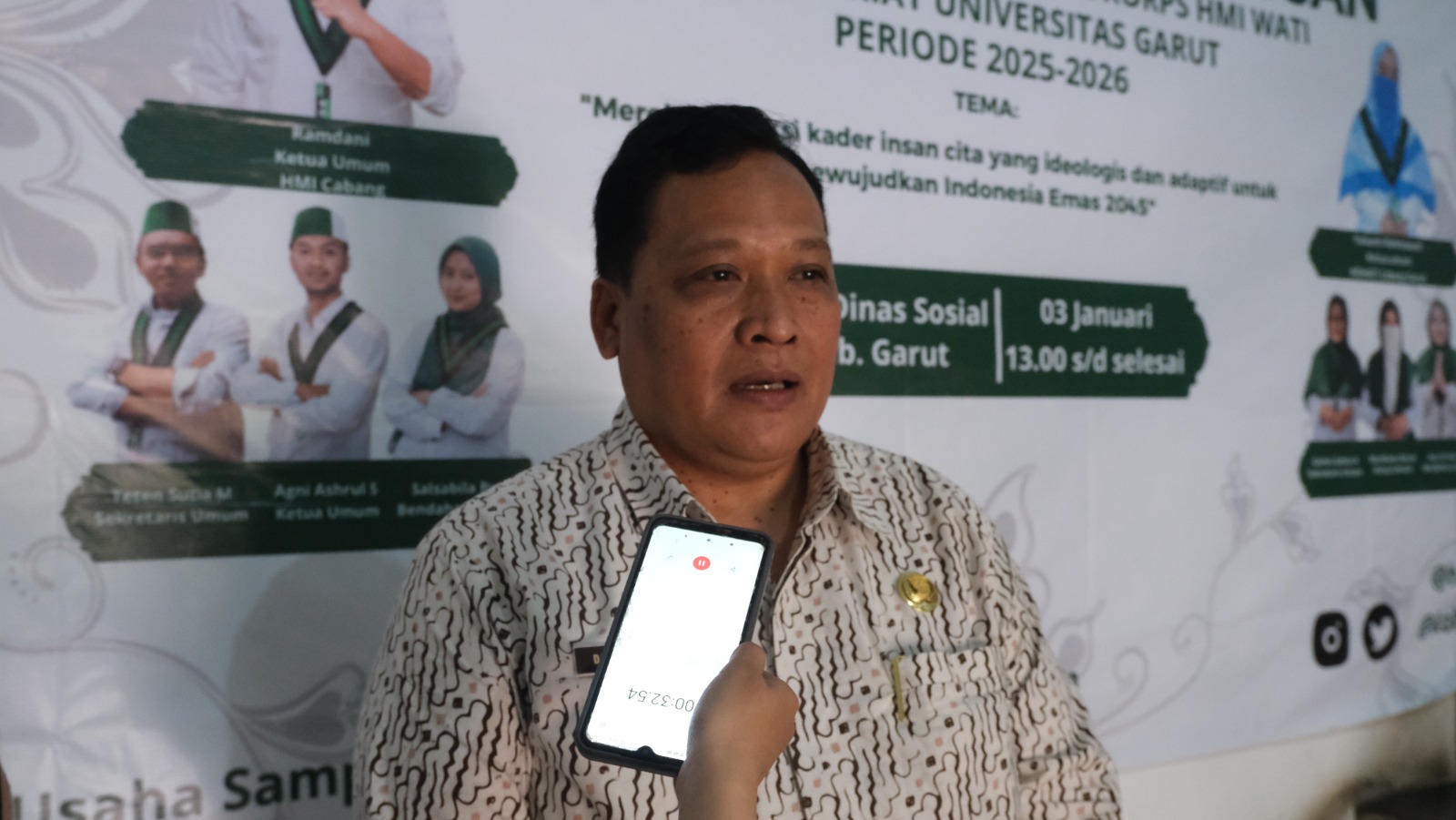 *Pemkab Garut Apresiasi Pelantikan Kepengurusan HMI dan Korps HMI Wati Komisariat Uniga Periode 2025-2026