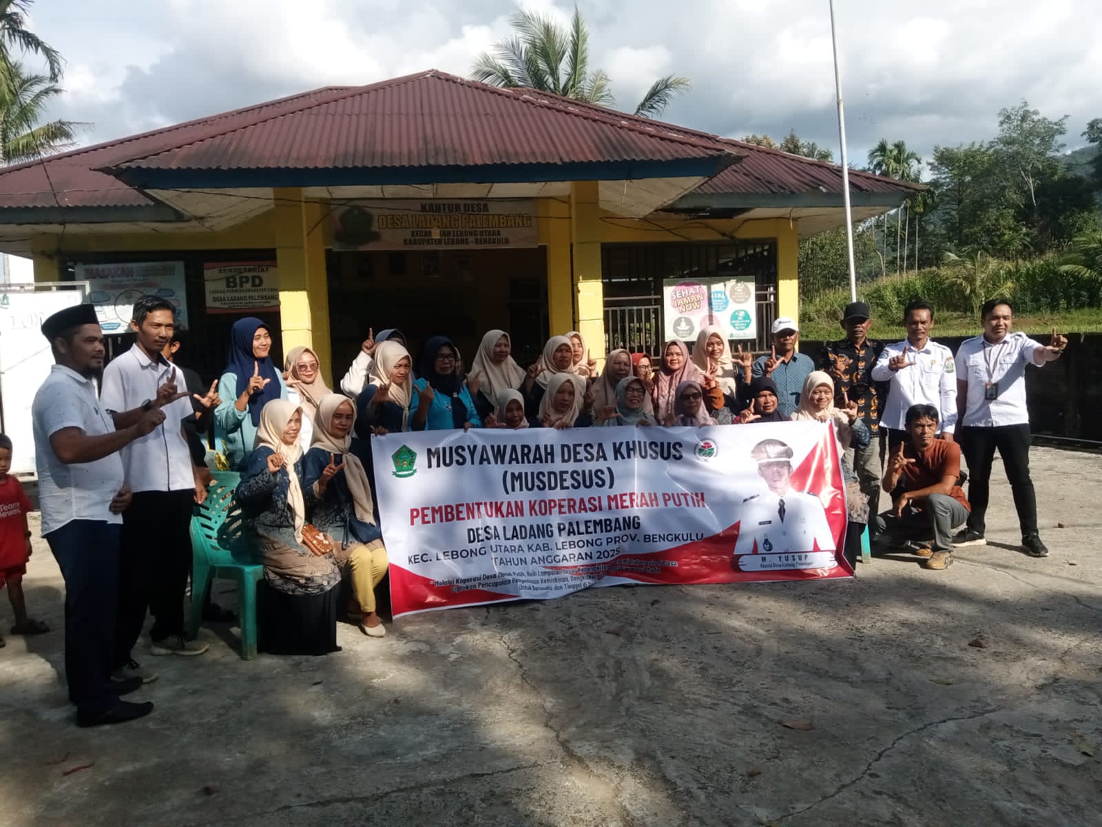 Desa Ladang Palembang Menggelar Pembentukan Koperasi Desa Merah Putih