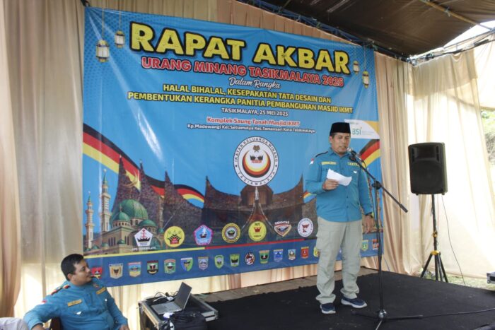 Ikatan Keluarga Minang Tasikmalaya Gelar Rapat Akbar dan Halal Bihalal, Bahas Rencana Pembangunan Masjid
