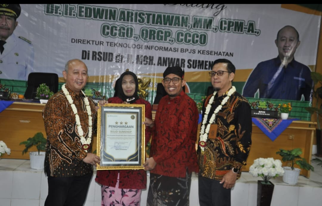 Kepemimpinan dr. Erliyati, RSUDMA Sumenep Kembali Meraih Penghargaan Bintang Tiga Dari BPJS Kesehatan RI