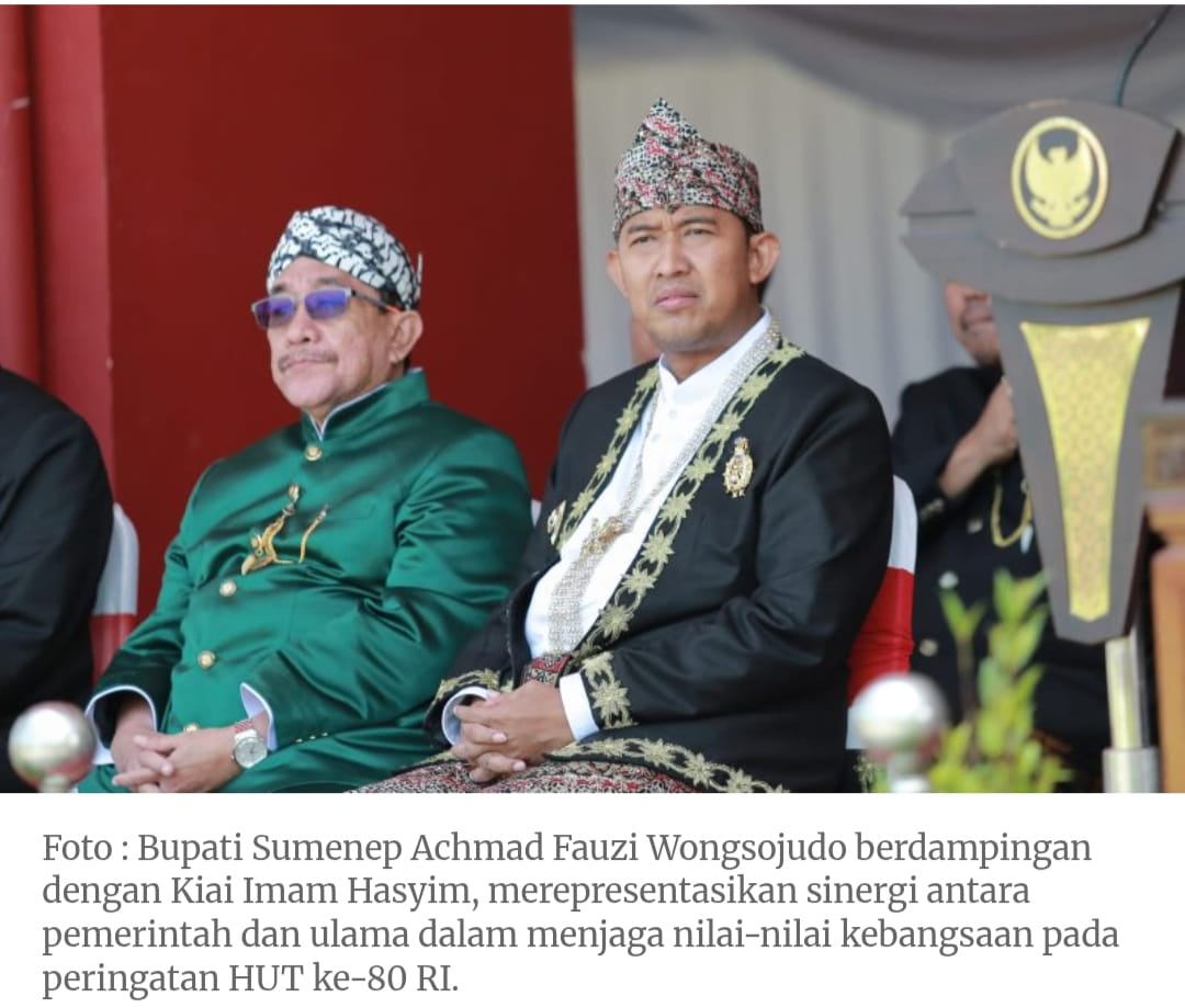 Bupati Sumenep Bangga dan Terpesona Siswa Siswi Tampil Memukau Detik-Detik Proklamasi HUT ke-80
