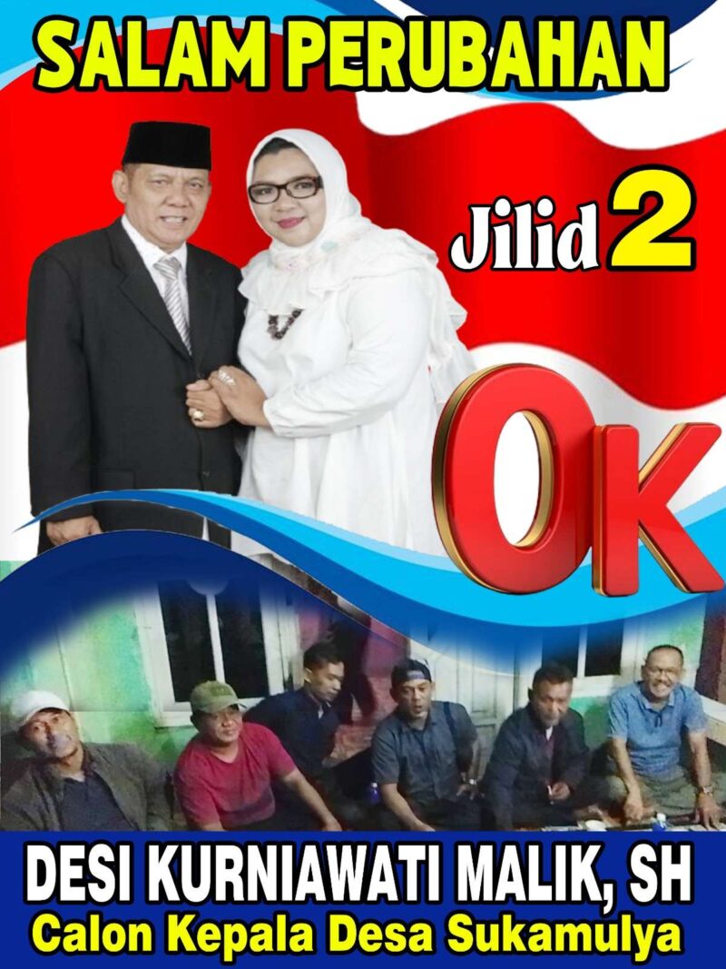 Keterangan foto: Sosok Pembawa Perubahan, Desi Kurniawati Malik SH dan H.Heri Syamsuri Siap Mensejahterakan Masyarakat Desa Sukamulya