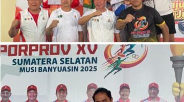 Congratulations, Personel Polres Oku Raih Medali Emas Dan Perunggu Cabor Karate Porprov XV Sumsel Muba 2025