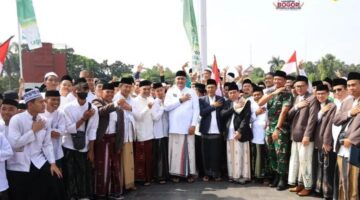Peringatan Hari Santri Nasional, Bupati Bogor Rudy Susmanto Pimpin Upacara