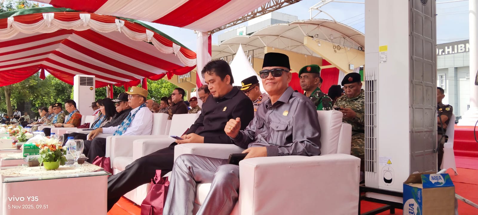 Anggota DPRD OKU Selatan Jaharpuddin Hadiri Upacara Penetapan Komponen Cadangan Matra Darat BUMN Sinarmas di Baturaja