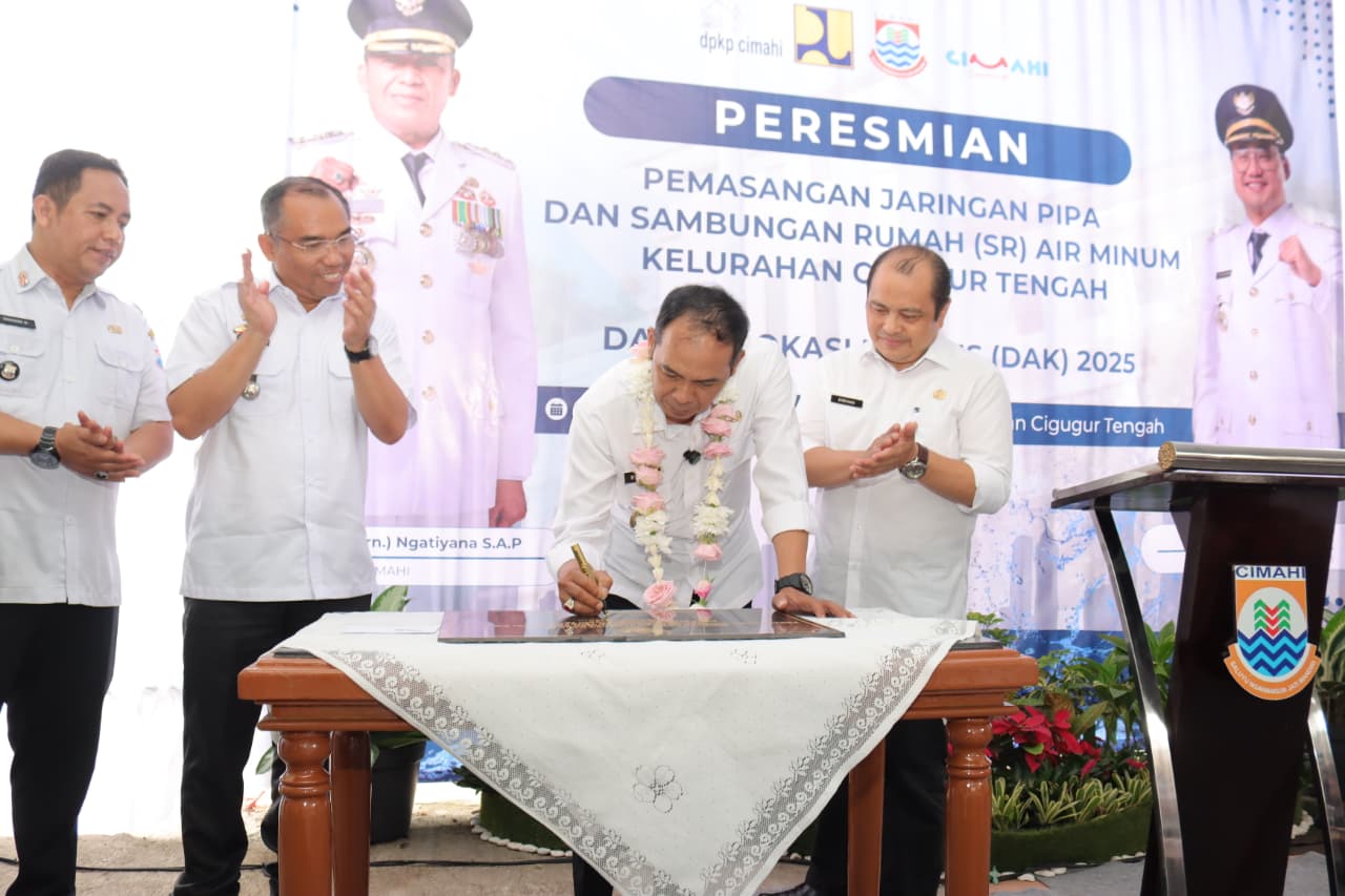 Pemkot Cimahi Resmikan SPAM Cigugur Tengah, 425 Rumah Kini Nikmati Akses Air Bersih Layak Konsumsi