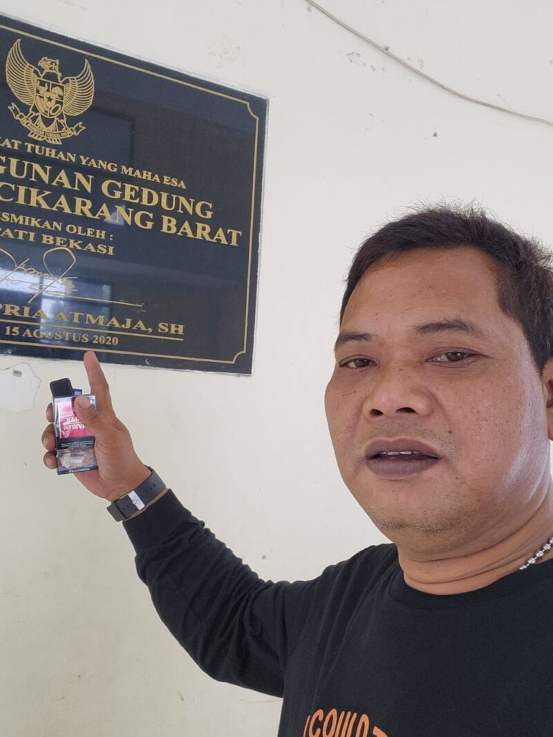 Keterangan foto: JM. HENDRO Ketua LSM Penjara Indonesia Kabupaten Bekasi 
