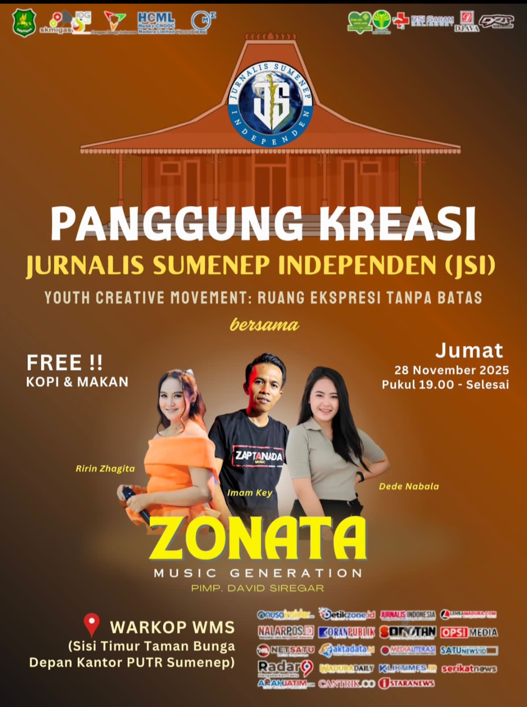 Bantu Tingkatkan UMKM, JSI Bakal Gelar Panggung Kreasi Event Sosial Lewat Zonata Musik