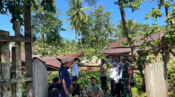 Polsek Wonosobo Identifikasi Puting Beliung di Pekon Banyu Urip