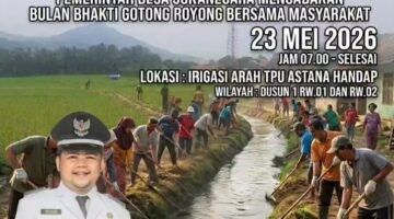 Semarak HJB ke-544, Pemdes Desa Sukanegara Gelar Bulan Bhakti Gotong Royong: Warga Bersatu, Infrastruktur Menguat, Semangat Kebersamaan Mengakar