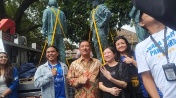 Empat Patung Legenda Persib Dipamerkan di Grey Art Gallery Braga, Karya Seniman Mantan Pemain