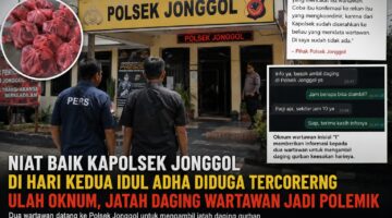 Jatah Daging Qurban Wartawan di Polsek Jonggol Diduga Kisruh, Koordinasi Pembagian Jadi Sorotan