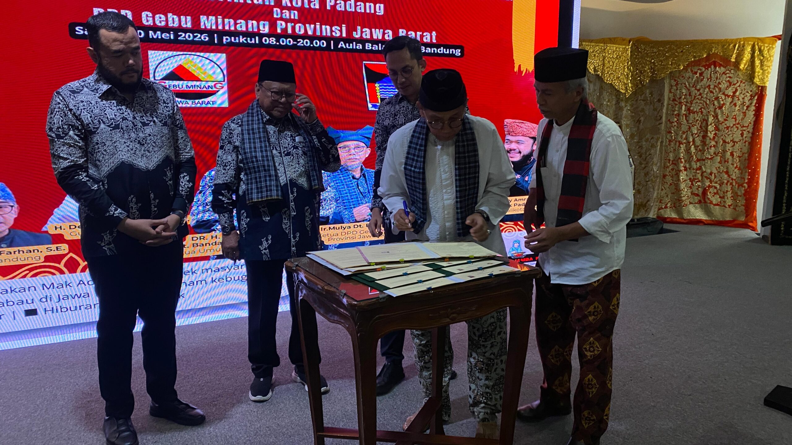 Pengurus DPD Gebu minang Jawa Barat Periode 2026–2031 Resmi Dikukuhkan di Balai Kota Bandung 
