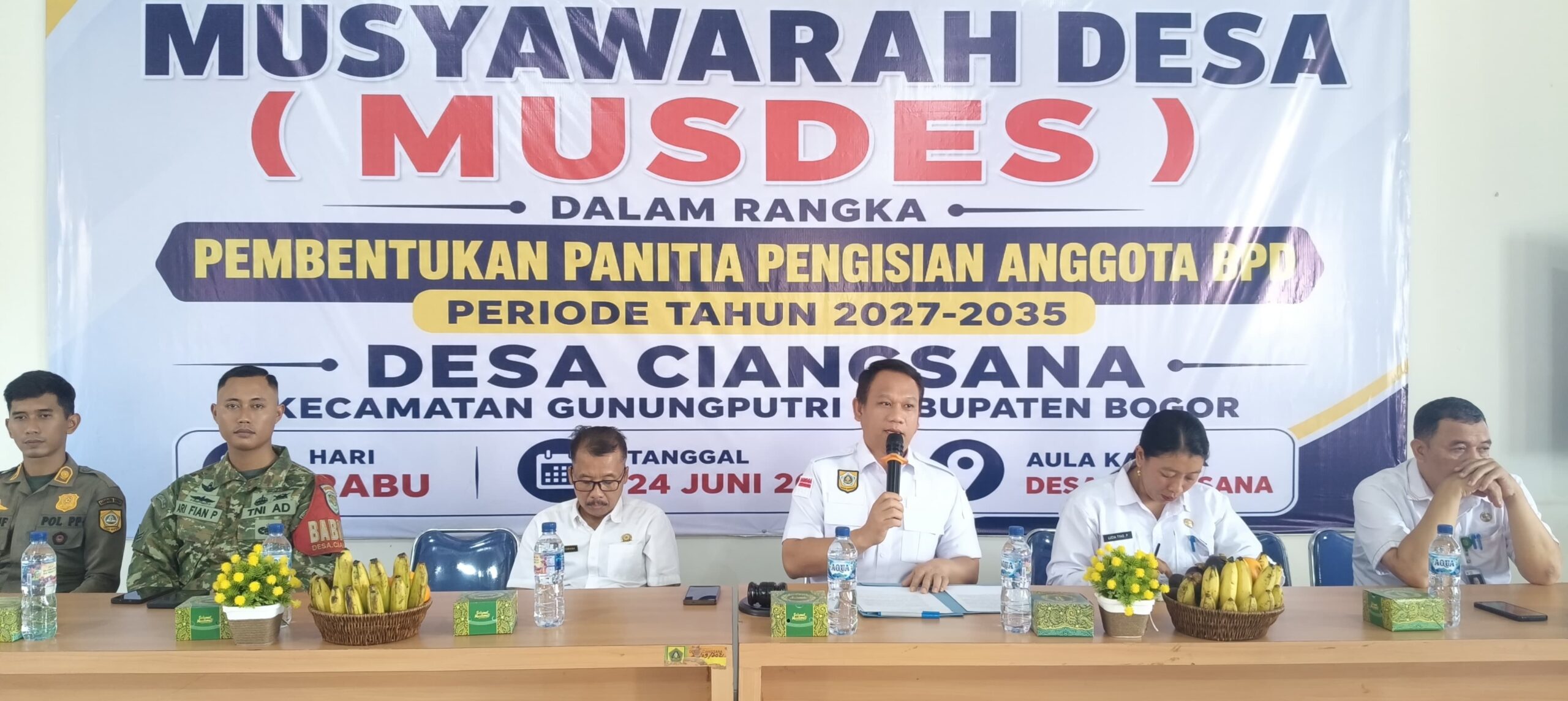 Musdes Ciangsana Bentuk Panitia Pengisian BPD Periode 2027–2035, Awal Regenerasi Demokrasi Desa yang Transparan dan Berkualitas