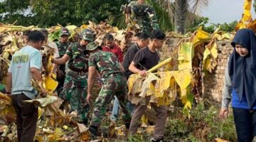 Karya Bakti Gerakan Indonesia Asri di BKB, TNI dan Pemkot Palembang Bersihkan Kawasan Ikon Kota