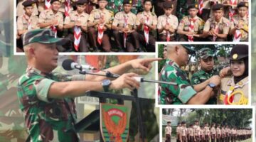 Kasdim 0418/Palembang Buka Kegiatan Persami Korps Kader Republik Indonesia (KKRI) di Bumi Perkemahan Candika