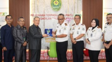 Perkuat Sinergi dengan Pengadilan Tinggi Palembang, Kalapas Palembang turut dampingi Kakanwil Ditjenpas Sumsel