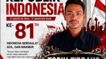 Topik Firdaus, Jurnalis Satunews.id: Dirgahayu Republik Indonesia KE-81