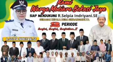 Lanjutkan 2 Periode! Warga Mutiara Bekasi Jaya Kompak Dukung R. Selpia Indriyani Jadi Kades Sindangmulya