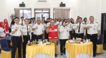Semarak HUT Ke-81 RI, Pegawai Rutan Palembang Ikuti Donor Darah dan Pemeriksaan Kesehatan di LPKA Palembang