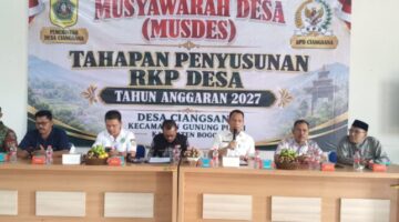 Matangkan RKP 2027, Pemdes Ciangsana Gelar Musdes: Pembangunan Jangan Cuma Formalitas