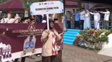 Semarak MTQ Kabupaten Bogor 2026, Pemdes Ciangsana Tampil Antusias Ikuti Pawai Ta’aruf dari Pakansari Menuju Pendopo Bupati