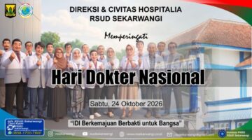 Direksi dan Civitas Hospitalia RSUD Sekarwangi Ucapkan Selamat Hari Dokter Nasional 2026