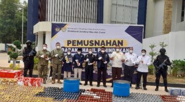 PULUHAN JUTA ROKOK ILEGAL DIMUSNAHKAN, BEA CUKAI SUMBAGTIM SELAMATKAN POTENSI KERUGIAN NEGARA Rp 20,56 MILYAR   
