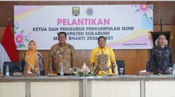 PELANTIKAN PENGURUS GOW, BUPATI MINTA JAGA SOLIDITAS DAN FOKUS PROGRAM KEMASYARKATAN