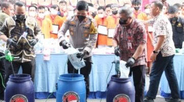 Musnahkan Narkotika Senilai Rp21,79 Miliar, Polda Sumsel Selamatkan 370 Ribu Jiwa